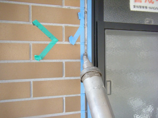 シーリング補填中